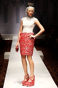 Sebastian Gunawan Shanghai Swing at Grand Ballroom Hotel Mulia. Senayan. Jakarta. 11/01/2012. [Foto: Mohammad Abduh/Wolipop]