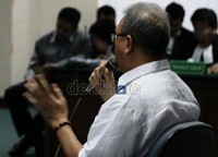 Setelah El Idris, giliran Dirut PT Duta Graha Indah (DGI) Dudung Purwadi bersaksi untuk Nazar. Ramses/detikcom.