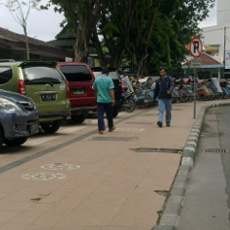 Penertiban Parkir di Pedestrian Dishub Turunkan 5 Regu