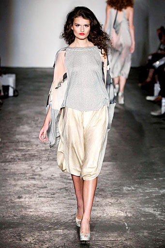 Jena Theo, Spring/Summer 2012. London Fashion Week 2012. [Photo by Tim Whitby/Getty Images]