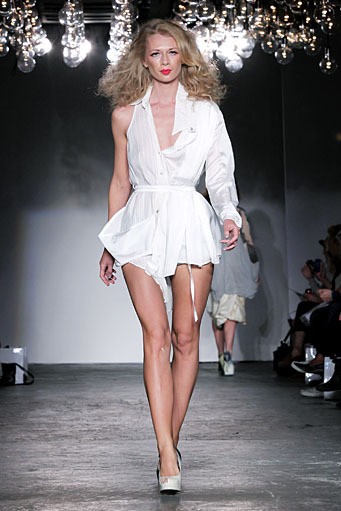 Jena Theo, Spring/Summer 2012. London Fashion Week 2012. [Photo by Tim Whitby/Getty Images]