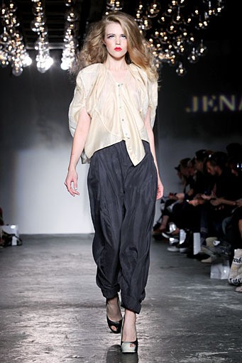 Jena Theo, Spring/Summer 2012. London Fashion Week 2012. [Photo by Tim Whitby/Getty Images]