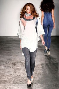 Jena Theo, Spring/Summer 2012. London Fashion Week 2012. [Photo by Tim Whitby/Getty Images]