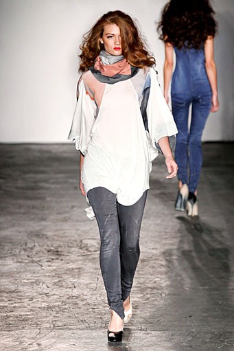 Jena Theo, Spring/Summer 2012. London Fashion Week 2012. [Photo by Tim Whitby/Getty Images]