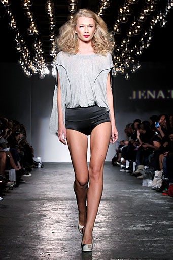 Jena Theo, Spring/Summer 2012. London Fashion Week 2012. [Photo by Tim Whitby/Getty Images]