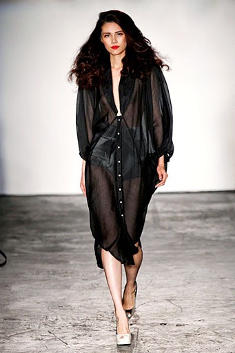 Jena Theo, Spring/Summer 2012. London Fashion Week 2012. [Photo by Tim Whitby/Getty Images]