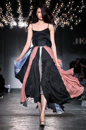 Jena Theo, Spring/Summer 2012. London Fashion Week 2012. [Photo by Tim Whitby/Getty Images]