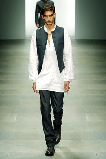 Paul Costelloe, Spring/Summer 2012. London Fashion Week 2012. [Photo by Gareth CattermoleGetty Images]