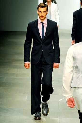 Paul Costelloe, Spring/Summer 2012. London Fashion Week 2012. [Photo by Gareth CattermoleGetty Images]
