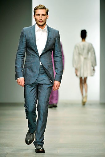 Paul Costelloe, Spring/Summer 2012. London Fashion Week 2012. [Photo by Gareth CattermoleGetty Images]