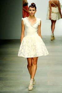 Paul Costelloe, Spring/Summer 2012. London Fashion Week 2012. [Photo by Gareth CattermoleGetty Images]