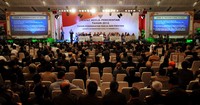 Raker tersebut digelar di Jakarta International Expo, Kemayoran. Cahyo/Setpres.