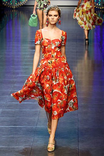 Dolce & Gabbana, Spring/Summer 2012. Milan Fashion Week 2012. [Photo by Vittorio Zunino Celotto/Getty Images]