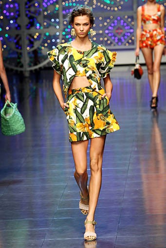 Dolce & Gabbana, Spring/Summer 2012. Milan Fashion Week 2012. [Photo by Vittorio Zunino Celotto/Getty Images]