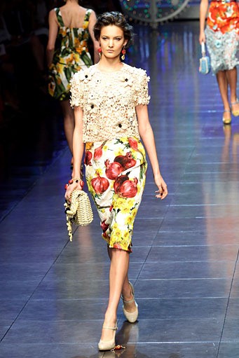 Dolce & Gabbana, Spring/Summer 2012. Milan Fashion Week 2012. [Photo by Vittorio Zunino Celotto/Getty Images]