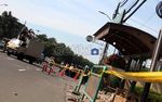 Polisi Olah TKP Kecelakaan Xenia Maut