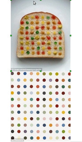 Dua Seniman Melukis Sandwich a la Lukisan Terkenal