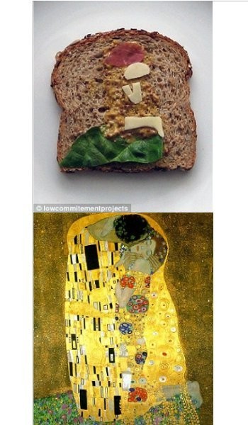 Dua Seniman Melukis Sandwich a la Lukisan Terkenal