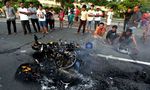 Motor Buruh Dibakar Warga