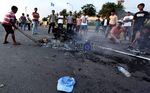 Motor Buruh Dibakar Warga