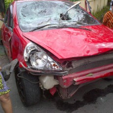 ABG Penabrak 15 Orang Bawa Kabur Jazz Ayahnya