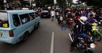 Macet di Sekitar Rumah Duka Ade Namnung