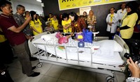 Sejumlah penderita kanker di ruang radioterapi, RSCM, Jakarta, menerima makanan sehat dari Cancer Information and suport Center (CISC). Jhoni Hutapea/detikcom.