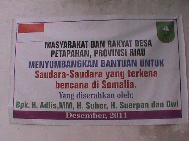 Dibantu Atasi Kelaparan, Somalia Berterima Kasih kepada Warga Riau