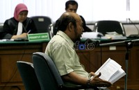 Dalam nota pembelaannya, Syarifuddin berpendapat tuntutan jaksa terlalu kejam. Ramses/detikcom.