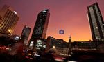 Aihh...Cantiknya Sunset Jakarta Sore Ini