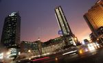 Aihh...Cantiknya Sunset Jakarta Sore Ini