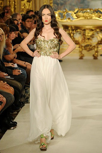 Erkan Coruh, Spring/Summer 2012. Milan Fashion Week 2012. [Photo by Pier Marco Tacca/Getty Images]