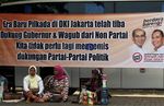 Ondel-ondel Antar Faisal-Biem Daftar ke KPUD