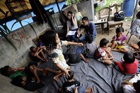 Kegiatan ini bertujuan agar anak jalanan paham hukum terkait kehidupan  keras mereka di jalan. Jhoni Hutapea/detikcom.