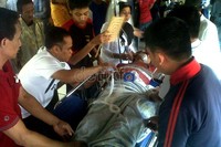 11 korban luka dibawa ke di RS Cideres Majalengka, Jawa Barat. Faiq Resha/detikNews.