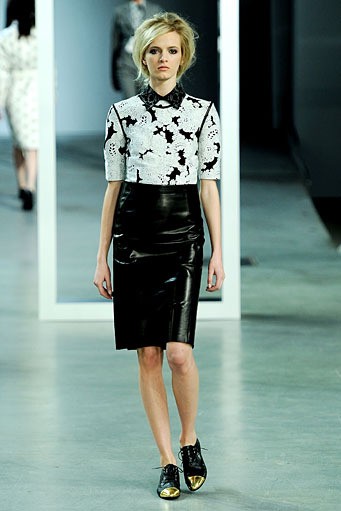 Derek Lam, Fall/Winter 2012. New York Fashion Week 2012. [Photo by Fernanda Calfat/Getty Images for Mercedes-Benz Fashion Week]