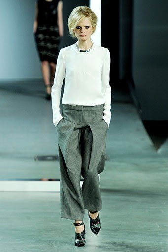 Derek Lam, Fall/Winter 2012. New York Fashion Week 2012. [Photo by Fernanda Calfat/Getty Images for Mercedes-Benz Fashion Week]