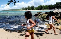 Pantai Cikotok hanya 3 km dari kawasan wisata Desa Sawarna. Biasanya, para wisatawan mampir disini sebelum melakukan trip menyusuri garis pantai yang mengagumkan.
