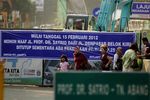 Jalan Dr Satrio Menuju Tanah Abang Ditutup