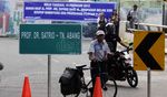 Jalan Dr Satrio Menuju Tanah Abang Ditutup