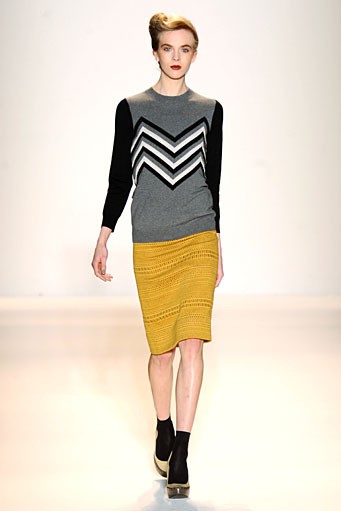 Lela Rose, Fall/Winter 2012. New York Fashion Week 2012. [Photo by Mike Coppola/Getty Images for Payless]