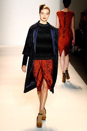 Lela Rose, Fall/Winter 2012. New York Fashion Week 2012. [Photo by Mike Coppola/Getty Images for Payless]