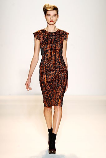 Lela Rose, Fall/Winter 2012. New York Fashion Week 2012. [Photo by Mike Coppola/Getty Images for Payless]