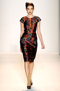 Lela Rose, Fall/Winter 2012. New York Fashion Week 2012. [Photo by Mike Coppola/Getty Images for Payless]