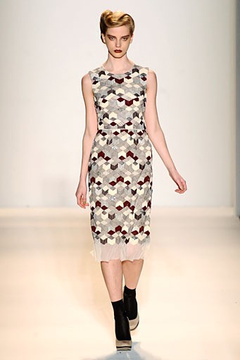 Lela Rose, Fall/Winter 2012. New York Fashion Week 2012. [Photo by Mike Coppola/Getty Images for Payless]