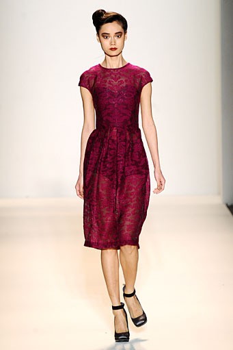 Lela Rose, Fall/Winter 2012. New York Fashion Week 2012. [Photo by Mike Coppola/Getty Images for Payless]