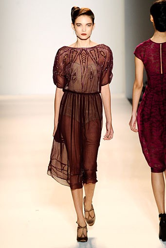 Lela Rose, Fall/Winter 2012. New York Fashion Week 2012. [Photo by Mike Coppola/Getty Images for Payless]