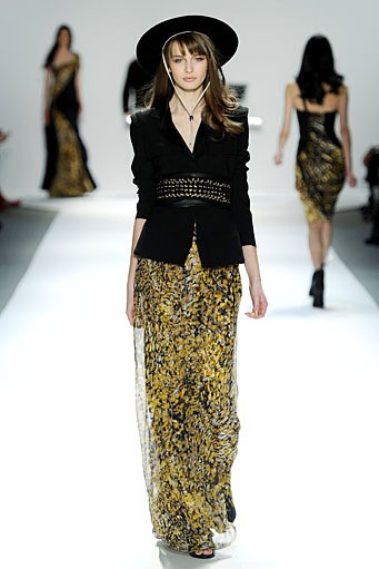 Carlos Miele, Fall/Winter 2012. New York Fashion Week 2012. [Photo by Stephen Lovekin/Getty Images for Mercedes-Benz Fashion Week]