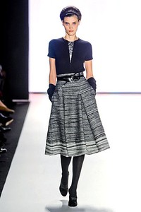 Carolina Herrera, Fall/Winter 2012. New York Fashion Week 2012. [Photo by Frazer Harrison/Getty Images for Mercedes-Benz Fashion Week]