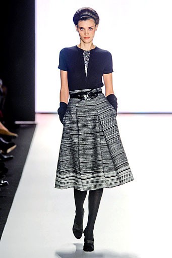 Carolina Herrera, Fall/Winter 2012. New York Fashion Week 2012. [Photo by Frazer Harrison/Getty Images for Mercedes-Benz Fashion Week]